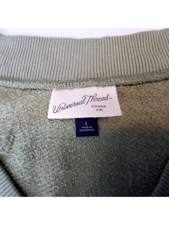 Universal Thread Womens Sage Green Pullover Sweatshirt Cotton Modal Blend Size L - Picture 9 of 12